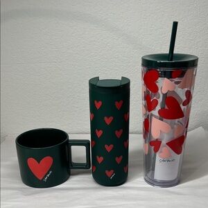 3 NWT Starbucks 2026 Valentine’s Day Limited Edition BUNDLE